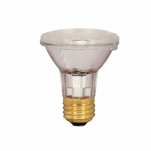 Halogen PAR Lamp, Designation: 39PAR20/HAL/XEN/NFL/130V, 130 V, 39 WTT, PAR20 Shape, E26 Medium Base, Clear, CC-8 Filament, 2000 HR, Lumens: 530 LM Initial, 2900 DEG K Color Temperature, Warm White 30 DEG Beam Angle, 3-1/4 IN Length, 2-1/2 IN Diameter, Lumens: 1000 CP Center Beam