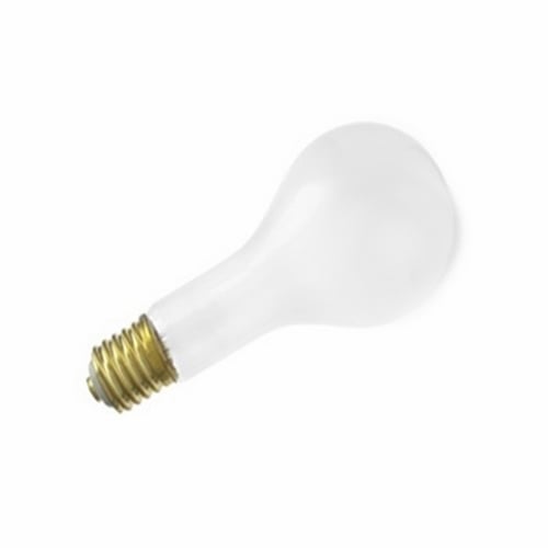 Incandescent Shatter Proof Lamp, Designation: 500PS35/TF, 130 V, 500 WTT, PS35 Shape, E39 Mogul Base, Clear, CC-8 Filament, 5000 HR, Lumens: 8000 LM Initial, 9-3/8 IN Length, 4-3/8 IN Diameter