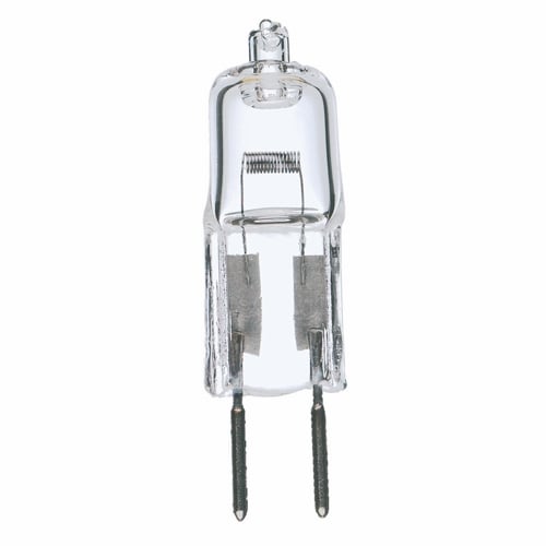 Halogen Bi Pin Lamp, Designation: 10T3/CL, 12 V, 10 WTT, T3 Shape, G4 Bi Pin G4 Base, Clear, C-6 Filament, 2000 HR, Lumens: 120 LM Initial, 1-1/4 IN Length, 3/8 IN Diameter