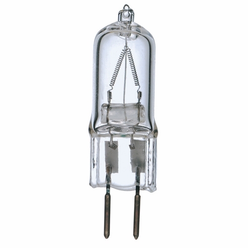 Halogen Bi Pin Lamp, Designation: 25T4/CL, 120 V, 25 WTT, T4 Shape, GY6.35 Bi Pin GY6.35 Base, Clear, CC-2V Filament, 2000 HR, Lumens: 210 LM Initial, 1-31/32 IN Length, 1/2 IN Diameter