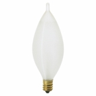 Incandescent Decorative Lamp, Designation: 60C11, 120 V, 60 WTT, C11 Shape, E12 Candelabra Base, Spun, C-7A Filament, 1500 HR, Lumens: 606 LM Initial, 4 IN Length, 1-3/8 IN Diameter