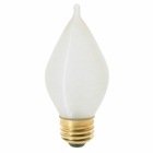 Incandescent Decorative Lamp, Designation: 60C15, 120 V, 60 WTT, C15 Shape, E26 Medium Base, Spun, C-9 Filament, 4000 HR, Lumens: 606 LM Initial, 4-1/2 IN Length, 1-7/8 IN Diameter