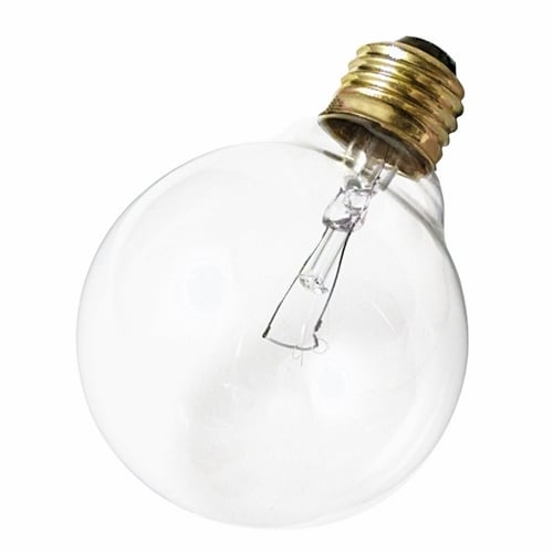 Incandescent Globe Lamp, Designation: 40G30, 120 V, 40 WTT, G30 Shape, E26 Medium Base, Clear, CC-9 Filament, 2500 HR, Lumens: 340 LM Initial, 5-1/8 IN Length, 3-3/4 IN Diameter