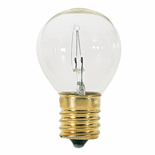 Designation: 40S11N CLR INT, 40 watt S11 Incandescent, Clear, 1500 average rated hours, 370 lumens, Intermediate base, 120 volts