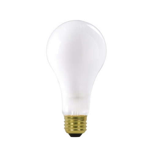 Incandescent General Service Lamp, Designation: 200A23/FR/120V, 120 V, 200 WTT, A23 Shape, E26 Medium Base, Frosted, CC-6 Filament, 2500 HR, Lumens: 2780 LM Initial, 6-5/8 IN Length, 2-7/8 IN Diameter