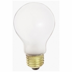 Incandescent General Service High Voltage Lamp, Designation: 100A19/W/230V, 230 V, 100 WTT, A19 Shape, E26 Medium Base, White, C-9 Filament, 1000 HR, Lumens: 1178 LM Initial, 4-1/8 IN Length, 2-3/8 IN Diameter