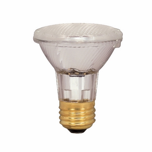 Halogen PAR Lamp, Designation: 39PAR20/HAL/XEN/FL/FR/120V, 120 V, 39 WTT, PAR20 Shape, E26 Medium Base, Frosted, CC-8 Filament, 1500 HR, Lumens: 500 LM Initial, 2900 DEG K Color Temperature, Warm White 42 DEG Beam Angle, 3-1/4 IN Length, 2-1/2 IN Diameter, Lumens: 500 CP Center Beam