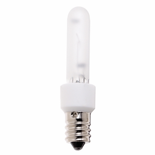 Halogen Xenon Speciality Lamp, Designation: KX60FR/3M/E12, 120 V, 60 WTT, T3 Shape, E12 Candelabra Base, Frosted, CC-8 Filament, 3000 HR, Lumens: 950 LM Initial, 2-7/16 IN Length, 3/8 IN Diameter