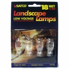 Miniatures Landscape 12V Lamp, Designation: 18T5, 12 V, 18 WTT, T8 Shape, W2.1x9.5d Mini Wedge Base, C-2R Filament, 1000 HR, 5/8 IN Length, 1 IN Diameter