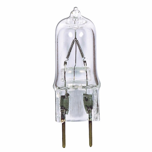 Halogen Bi Pin Lamp, Designation: 25T4/CL/G8, 120 V, 25 WTT, T4 Shape, G8 Bi Pin G8 Base, Clear, CC-2V Filament, 2000 HR, Lumens: 210 LM Initial, 1-13/16 IN Length, 1/2 IN Diameter