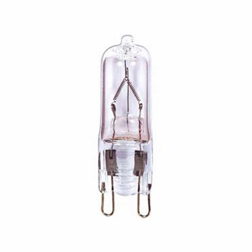 Halogen Bi Pin Lamp, Designation: 40T4/G9/FR, 120 V, 40 WTT, T4 Shape, G9 Double Loop Base, Frosted, CC-2V Filament, 2000 HR, Lumens: 450 LM Initial, 1-25/32 IN Length, 1/2 IN Diameter