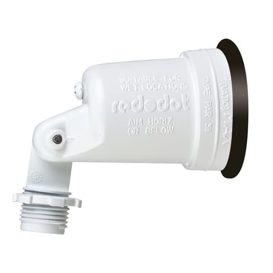 Lampholder, Total Length 4-23/32 Inches, Head Length 2-3/4 Inches, Diameter 2-3/32 Inches, White, Zinc, with Gasket
