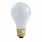 Incandescent General Service Lamp, Designation: 100A/LHT/Left Hand Thread, 130 V, 100 WTT, A19 Shape, E26LHT Med Left Hand Thread LHT Base, Frosted, C-9 Filament, 2000 HR, Lumens: 1200 LM Initial, 4-1/8 IN Length, 2-3/8 IN Diameter