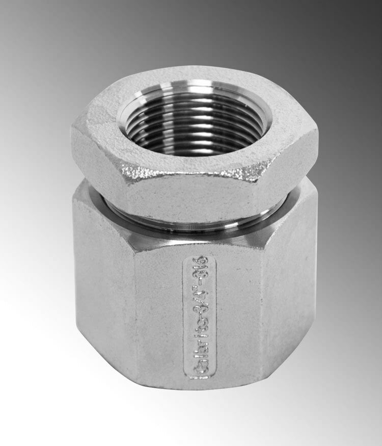 1" SS316 3 PC COUPLING