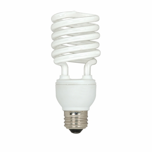 Compact Fluorescent Spiral Lamp, Designation: 23T2/50, 120 V, 23 WTT, Mini Spiral Shape, E26 Medium Base, 12000 HR, Lumens: 1600 LM Initial, 5000 DEG K Color Temperature, Natural Light 82 CRI, 4-7/8 IN Length, 2-1/8 IN Diameter