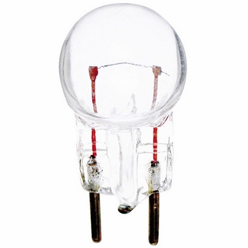 Miniature Lamp, Designation: 19, 14.4 V, 1.44 WTT, G3 1/2 Shape, G5 Miniature Bi Pin Base, C-6 Filament, 1000 HR, 0.1 AMP, 15/16 IN Length, 7/16 IN Diameter