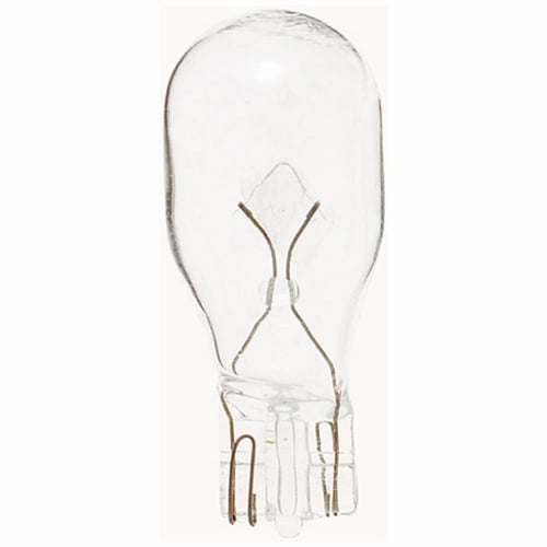 Miniature Lamp, Designation: 909, 6 V, 3.72 WTT, T5 Shape, W2.1x9.5d Mini Wedge Base, C-2R Filament, 50 HR, 0.62 AMP, 1-1/2 IN Length, 5/8 IN Diameter