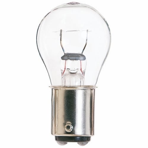 Miniature Lamp, Designation: 88, 6.8 V, 12.99 WTT, S8 Shape, BA15d DC Bay Base, C-6 Filament, 300 HR, 1.91 AMP, 2 IN Length, 1 IN Diameter