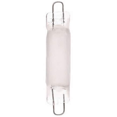 Miniature Festoon & Rigid Loop Xenon Lamp, Designation: 10RLX F 12V Rigid Loop, 12 V, 10 WTT, T3 Shape, Rigid Loop Rigid Loop Base, Frosted, 20000 HR, Lumens: 100 LM Initial, 0.833 AMP, 1-11/16 IN Length, 3/8 IN Diameter