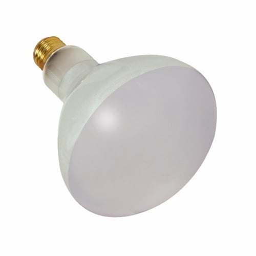 Incandescent Pool Lamp, Designation: 300BR40FL, 12 V, 300 WTT, BR40 Shape, E26 Medium Base, Frosted, CC-9/1 Filament, 2000 HR, Lumens: 2960 LM Initial, 6-1/2 IN Length, 5 IN Diameter