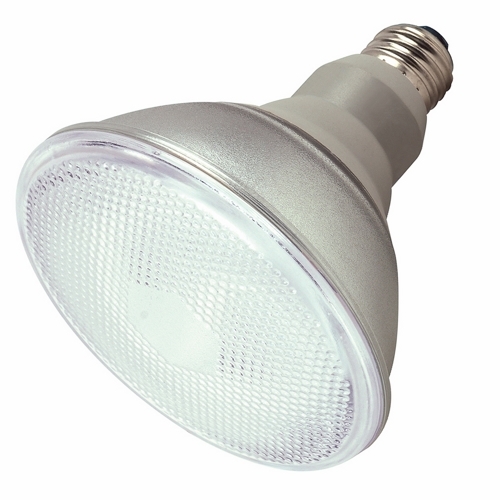 Compact Fluorescent Reflector Lamp, Designation: 23PAR38/27, 120 V, 23 WTT, PAR38 Shape, E26 Medium Base, 10000 HR, Lumens: 1100 LM Initial, 2700 DEG K Color Temperature, Warm White 82 CRI, 5-1/16 IN Length, 4-3/4 IN Diameter