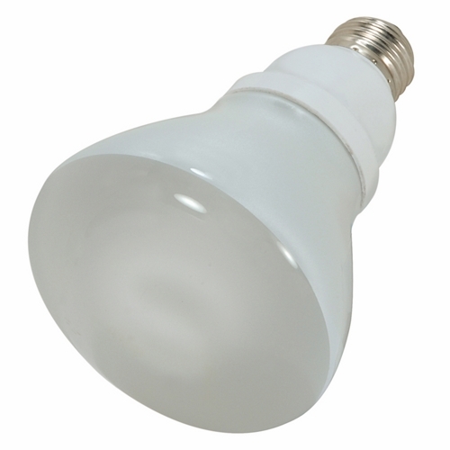 Compact Fluorescent Reflector Lamp, Designation: 15R30/27, 120 V, 15 WTT, R30 Shape, E26 Medium Base, 10000 HR, Lumens: 700 LM Initial, 2700 DEG K Color Temperature, Warm White 82 CRI, 5-3/8 IN Length, 3-3/4 IN Diameter