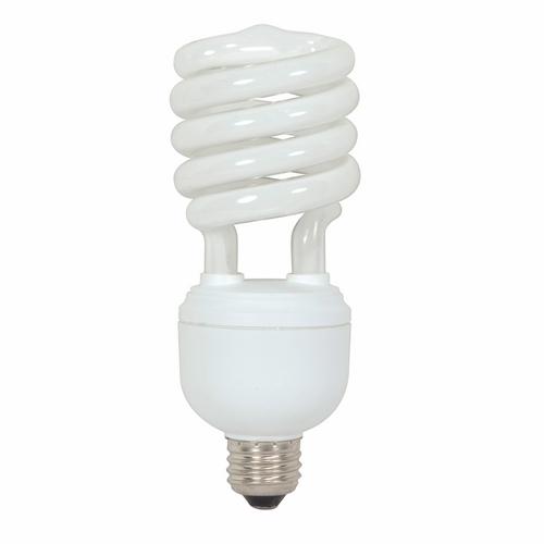 Compact Fluorescent Spiral Lamp, Designation: 32T4/41, 120 V, 32 WTT, T4 Shape, E26 Medium Base, 10000 HR, Lumens: 2000 LM Initial, 4100 DEG K Color Temperature, Cool White 82 CRI, 6-23/32 IN Length, 2-5/8 IN Diameter