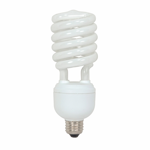 Compact Fluorescent Spiral Lamp, Designation: 40T4/27, 120 V, 40 WTT, T4 Shape, E26 Medium Base, 10000 HR, Lumens: 2600 LM Initial, 2700 DEG K Color Temperature, Warm White 82 CRI, 7-9/32 IN Length, 2-5/8 IN Diameter