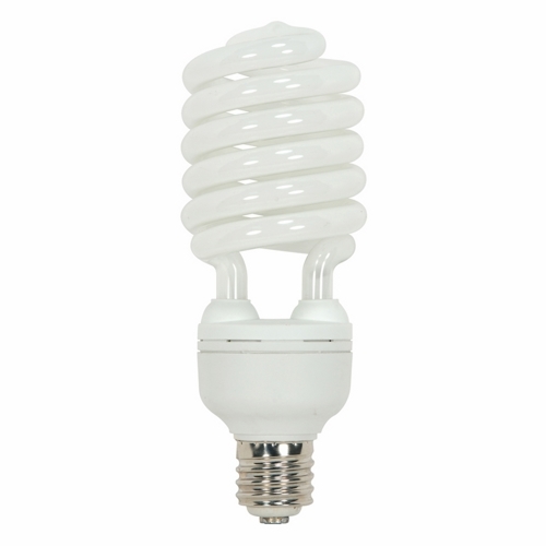 Compact Fluorescent Spiral Lamp, Designation: 65T5/41, 120 V, 65 WTT, T5 Shape, E39 Mogul Base, 10000 HR, Lumens: 4300 LM Initial, 4100 DEG K Color Temperature, Cool White 85 CRI, 9-7/8 IN Length, 3-17/32 IN Diameter