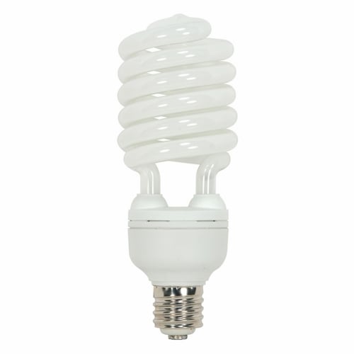 Compact Fluorescent Spiral Lamp, Designation: 65T5/50, 120 V, 65 WTT, T5 Shape, E39 Mogul Base, 10000 HR, Lumens: 4300 LM Initial, 5000 DEG K Color Temperature, Natural Light 85 CRI, 9-7/8 IN Length, 3-17/32 IN Diameter