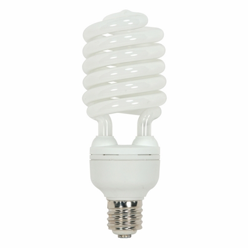 Compact Fluorescent Spiral Lamp, Designation: 85T5/41, 120 V, 85 WTT, T5 Shape, E39 Mogul Base, 10000 HR, Lumens: 5700 LM Initial, 4100 DEG K Color Temperature, Cool White 85 CRI, 10-15/32 IN Length, 4-5/16 IN Diameter
