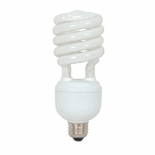 Compact Fluorescent Spiral Lamp, Designation: 32T4/41, 277 V, 32 WTT, T4 Shape, E26 Medium Base, 10000 HR, Lumens: 2000 LM Initial, 4100 DEG K Color Temperature, Cool White 85 CRI, 6-23/32 IN Length, 2-5/8 IN Diameter