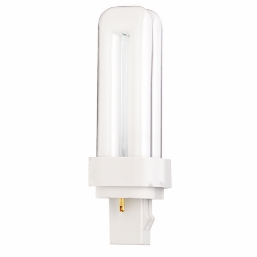 Compact Fluorescent Double Twin 2 Pin Lamp, Designation: CFD13W/827, 13 WTT, T4 Shape, GX23-2 GX23-2 Base, 12000 HR, Lumens: 780 LM Initial, 2700 DEG K Color Temperature, Warm White 82 CRI, 4-19/32 IN Length