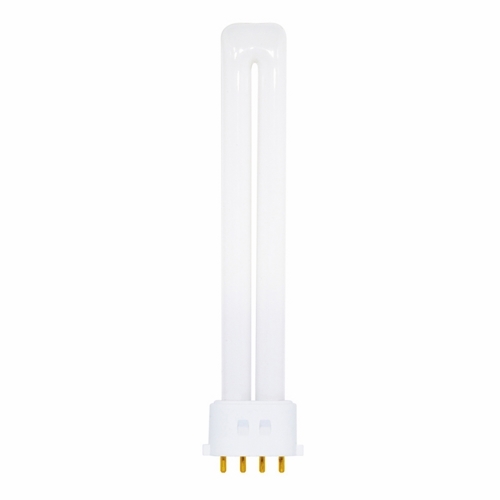 Compact Fluorescent Single Twin 4 Pin Lamp, Designation: CF13DS/E/830, 13 WTT, T4 Shape, 2GX7 2GX7 (4-Pin) Base, 15000 HR, Lumens: 800 LM Initial, 3000 DEG K Color Temperature, Warm White 82 CRI, 6-3/16 IN Length