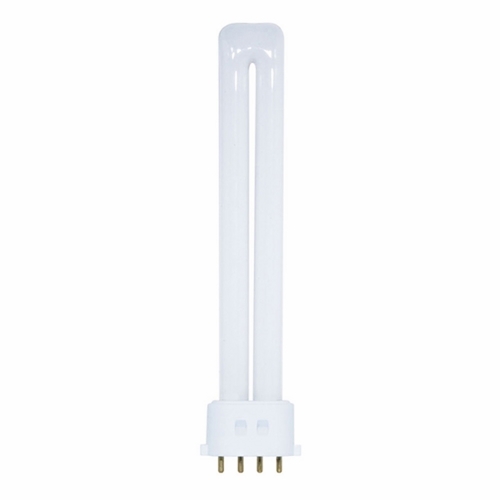 Compact Fluorescent Single Twin 4 Pin Lamp, Designation: CF13DS/E/835, 13 WTT, T4 Shape, 2GX7 2GX7 (4-Pin) Base, 15000 HR, Lumens: 800 LM Initial, 3500 DEG K Color Temperature, Neutral White 82 CRI, 6-3/16 IN Length