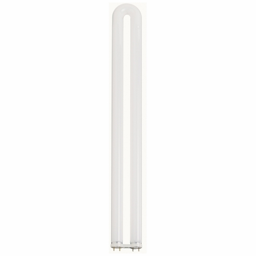 Fluorescent T8 Linear U Bend Lamp, Designation: FB31T8/835, 31 WTT, T8 Shape, G13 Medium Bi Pin Base, 20000 HR, Lumens: 2750 LM Initial, Lumens: 2250 LM Mean, 3500 DEG K Color Temperature, Neutral White 82 CRI, 22 IN Length, 1 IN Diameter, 1.63 IN Leg-Spacing