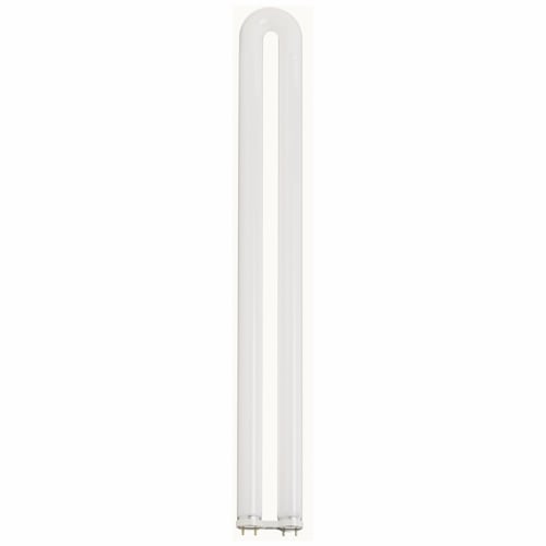 Fluorescent T8 Linear U Bend Lamp, Designation: FB31T8/850, 31 WTT, T8 Shape, G13 Medium Bi Pin Base, 20000 HR, Lumens: 2700 LM Initial, Lumens: 2500 LM Mean, 5000 DEG K Color Temperature, Natural Light 82 CRI, 22 IN Length, 1 IN Diameter, 1.63 IN Leg-Spacing