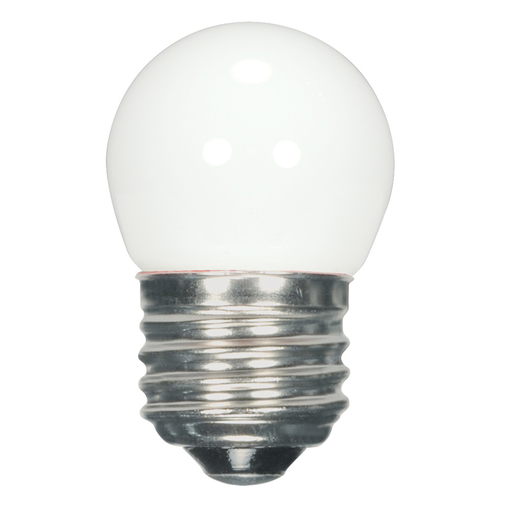 Sign & Indicator, Designation: 1.2W LED S11 Night Light Bulb - Medium Base - White - 2700K - 120V