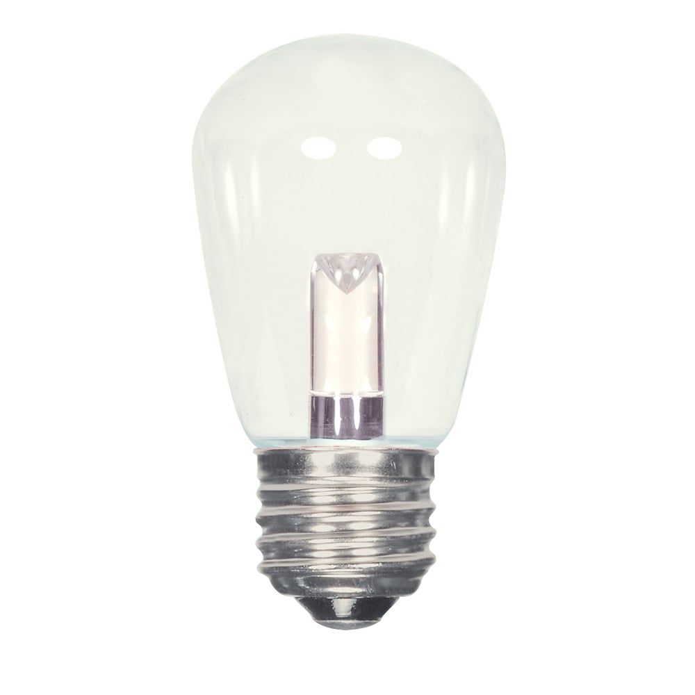 Sign & Indicator, Designation: 1.4W LED S14 - Clear - Medium Base - 120V