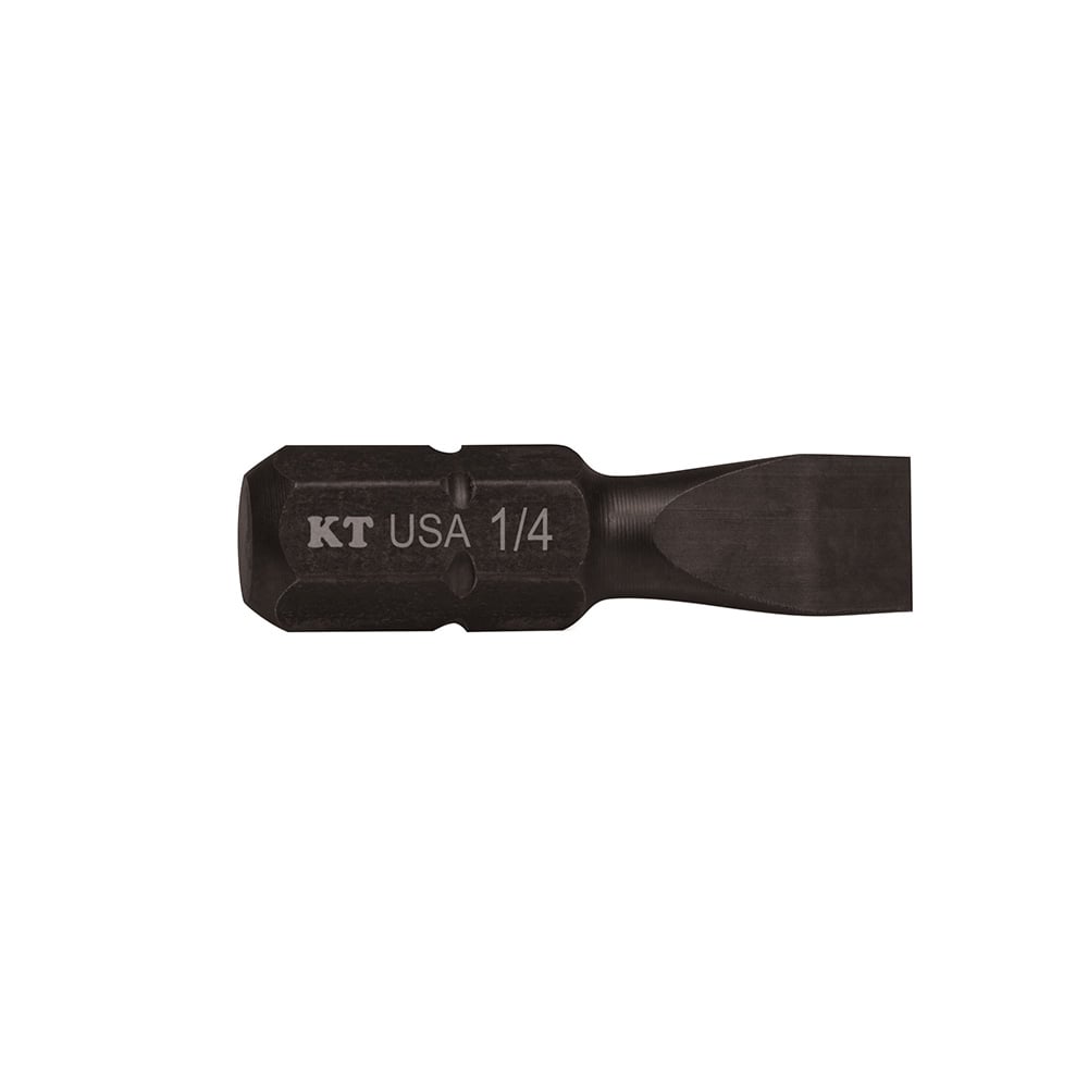 SL1415 Insert Power Driver Bit, 1/4 in Slotted Point, 1 in OAL