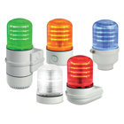 Streamline Modular Multifunctional LED Beacon, Red - Compatible with 12-24VAC/DC or 120-240VAC (a). PLC compatible with PNP or NPN connections (a). Three separate inputs: steady, flashing or rotating. 50,000 hour LED. Five lamp/lens colors: Amber, Blue, Clear, Green and Red. Seven mounting base options. Type 4X, IP66 enclosure. IP69K compliant (b). CE Certified. UL and cUL listed. (a) Voltage and PLC connections are dependent on selected base. (b) IP69K with SLMBS, SLMBD or SLMBP bases and SLM-RR retaining ring.