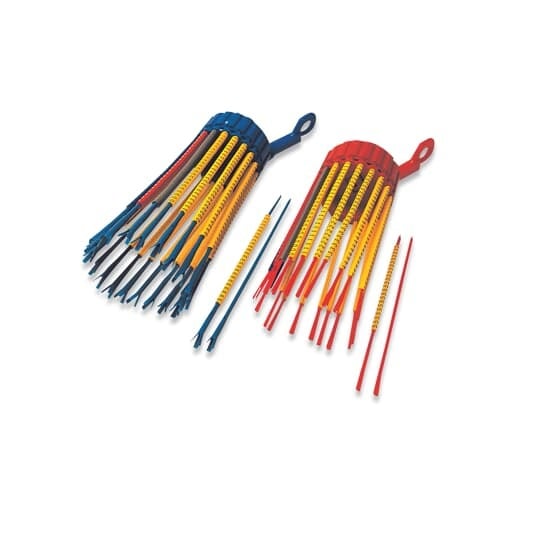 Installation Magazine for SMS Sleeves - Color White, Recommended Wire Diameter .098 - .196 inches, Wire Range 16-10 AWG, Packaging 1 = Bags of 20 Wands of 25 Markers 0-9,L, R, S, T, Neutral, Ground, Blue -, Red +, Gray Neutral.    Complete Marking Kit for Marking on Site.