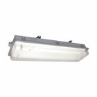 Eaton Crouse-Hinds series Pauluhn Intrepid SPA linear fluorescent light fixture,3/4" entry (2) hubs,50/60 Hz,2 ft lamp,Fluorescent,Clear polycarbonate lens,T8 bi-pin,Aluminum,2-lamp,Through feed,120-277 Vac,17W