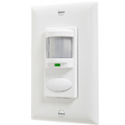 Residential Wall Switch Decorator Sensor, 1 switch/manual on, 120 VAC, White, SKU - 219MJ1