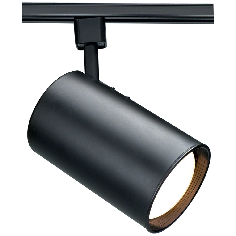 1 Light - R20 - Track Head - Straight Cylinder - Black