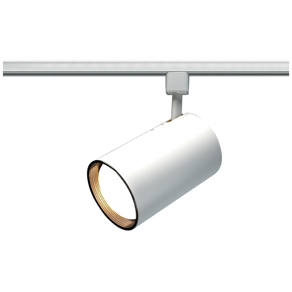 1 Light - R30 - Track Head - Straight Cylinder - White