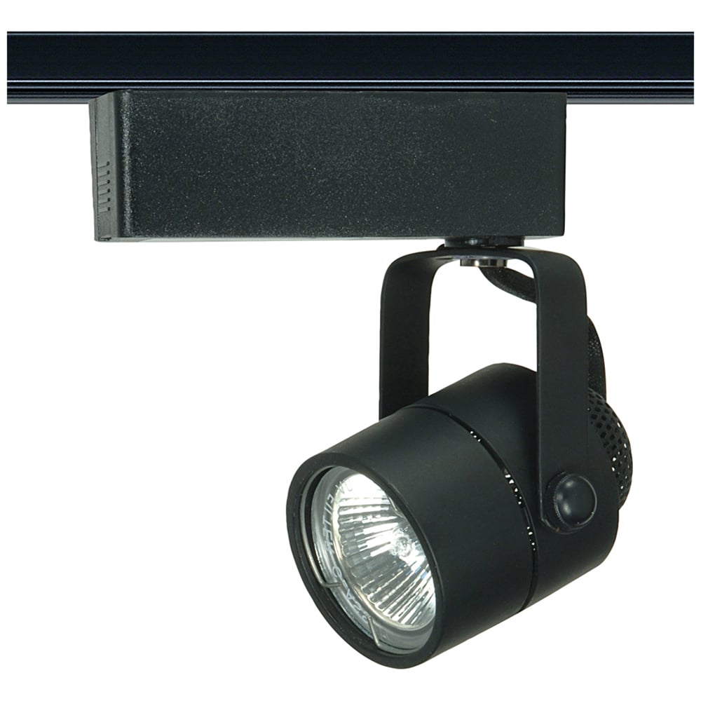 1 Light - MR16 - 12V Track Head - Round - Black