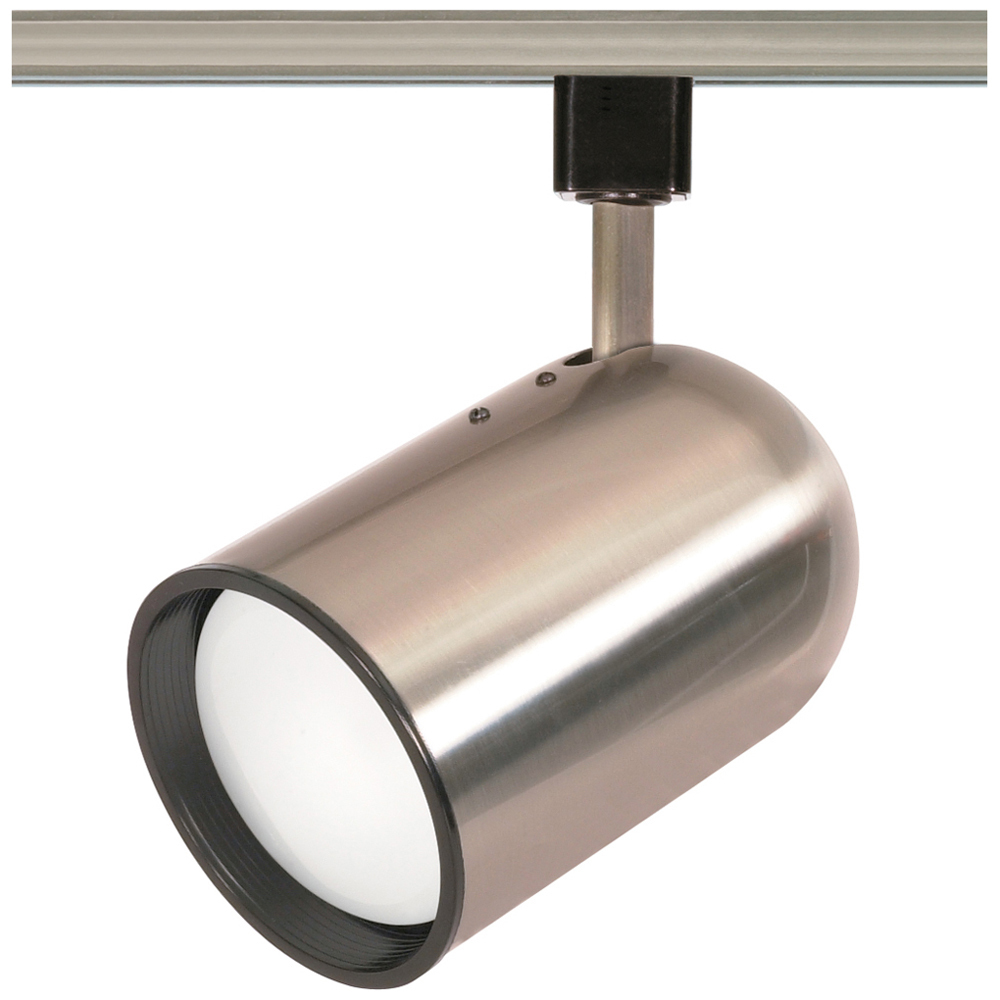 1 Light - R30 - Track Head - Bullet Cylinder - Brushed Nickel
