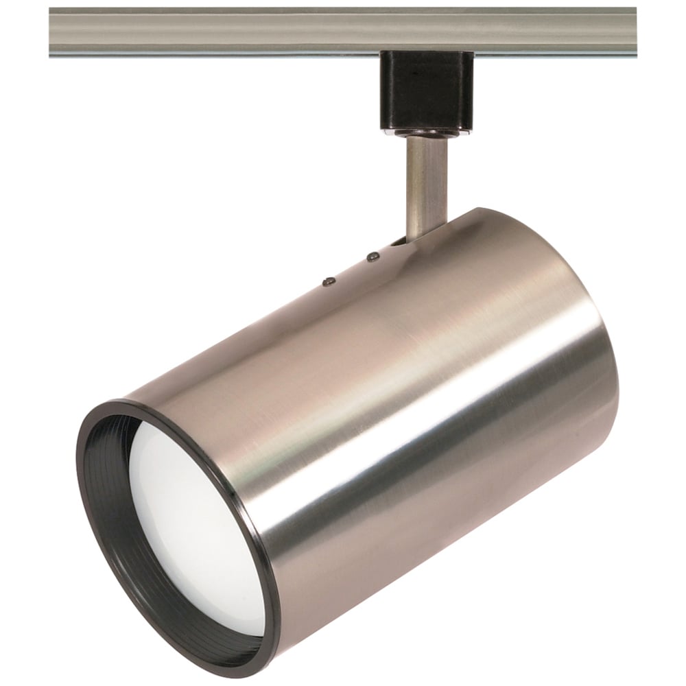 1 Light - R30 - Track Head - Straight Cylinder - Brushed Nickel