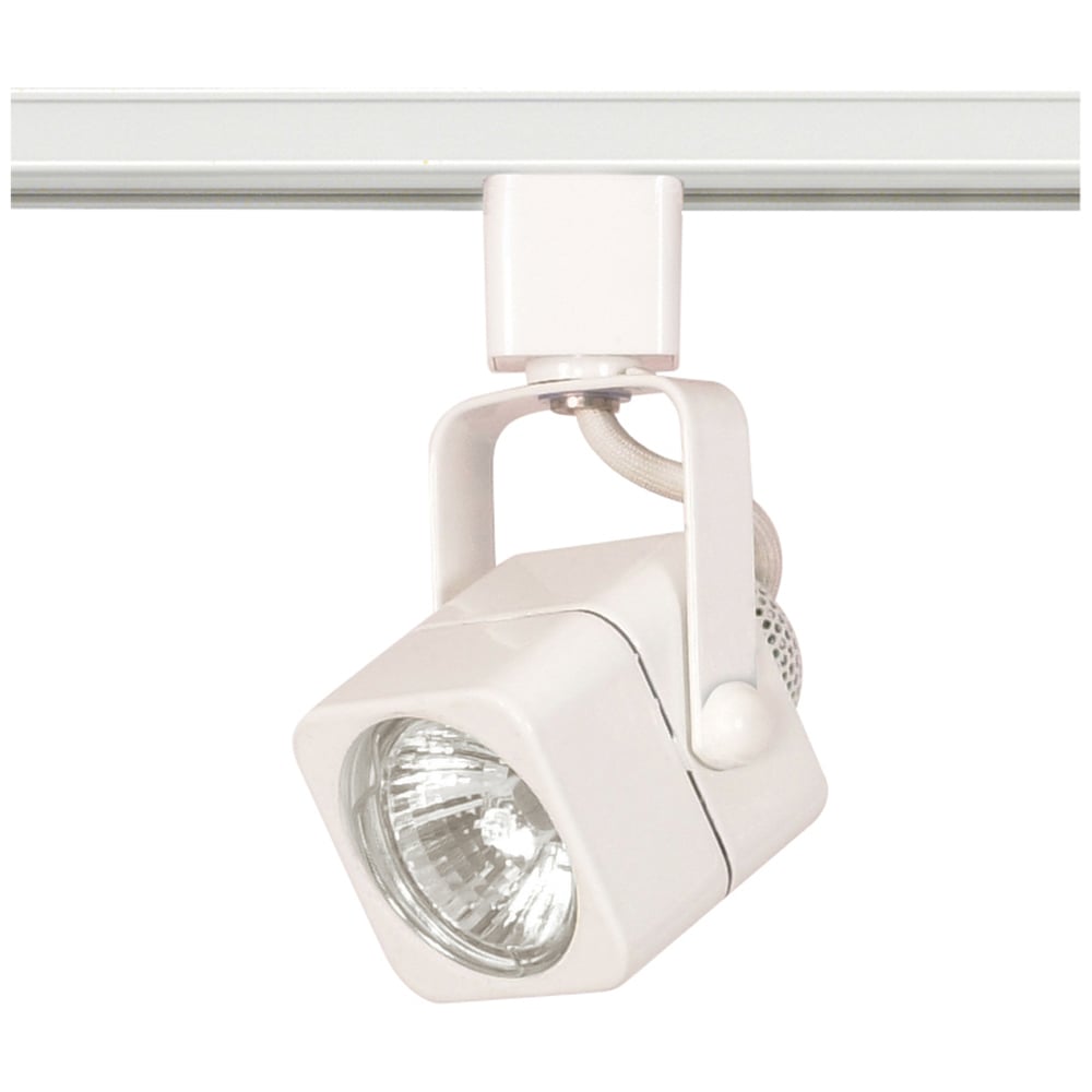 TH312 Transitional Track Lighting Head, Halogen Lamp, 50 W Fixture, 120 V AC, Square Head, 6-1/2 in Maximum Extension